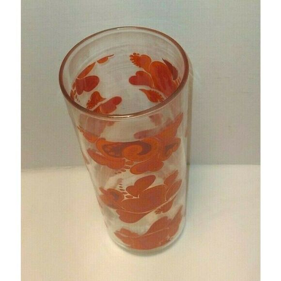 Valentine Hearts Vase 9" Tall Cylinder Indiana Glass w/ 3 1/4" Diameter - Picture 4 of 5